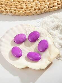 6 件，25 毫米彩色绿松石珠。适合男士和女士制作耳环、项链、手链、发饰、发夹。钥匙链装饰。打造您独特的魅力珠宝。手工艺品和日常礼物。DIY 装饰部件。