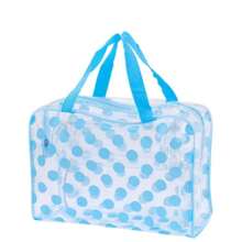 PVC Waterproof Swimming Bags Outdoorw Sports Travel Bathing Storage Bag For Women Girls Lady Transparent Beach Seaside Bathroom - 藍色 - 查看 1