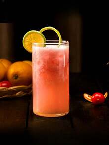 Hitzebeständige Glas-Cocktailbecher in Zylinderform, Long Island Eistee Glas, minimalistische Design Bar Glaswaren