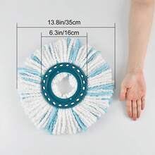 1/2/4Pcs Leifheit Spin Mop Replacement  Head Fit For Leifheit Clean Twist Disc Mop Easy To Assemble Washable Microfiber Cleaning Cloth For Cleaning Floor Tile Kitchen Bathroom Cleaning Tools Christmas Halloween - Multicolor - View 4