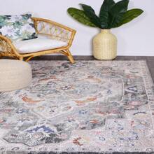 Versatile Decorative Area Rug - Transitional Grey 160x230 For Stylish Living Rooms And Easy-To-Clean Flooring, Perfect As Home Dance Accessories And Salsa Dance Floor