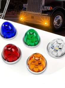 2 件西瓜皮卡 LED 灯，卡车侧灯，指示灯，侧灯，LED 灯，卡车零件，船舶信号灯，12-24V 宽度指示灯，适用于皮卡、拖车、卡车、巴士、露营车、房车