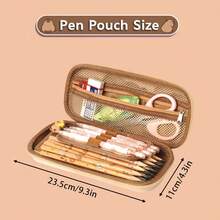 Capybara Pencil Case - 3D Cartoon Design For Kids School Supplies - Brown - View 6