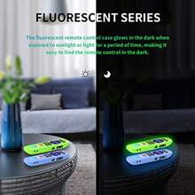 [4 Pack] Silicone Case For  Roku TV RC280 Remote Protective Universal Replacement Lightweight Shockproof  Roku TV Remote Cover With Lanyard Glow Blue+Glow Green+Red+Blue - 輝藍+輝綠+深藍+紅 - 查看 4