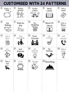 定制骰子，男女皆宜的有趣退休礼物，快乐退休礼物，个性化约会骰子套装，约会之夜创意，家庭礼物，情人节派对 - 紅木色 - 查看 7