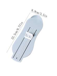 Herramienta de medición de pies para niños: un dispositivo simple y preciso para medir la longitud del pie de los niños. Disponible en rosa y azul, ayuda a los padres a encontrar el tamaño de zapato adecuado para los niños en crecimiento de manera fácil, facilitando las compras de zapatos para los talla grande pequeños.