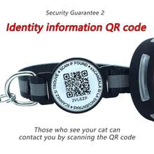Cat Collar With QR Code ID Tag, Anti-Lost, Airtag Protective Case, Luminous Reflective Strips For Night, With Bell, 4-In-1 Guarantee With Airtag Case And QR Code ID Tag - Multicolor - View 5