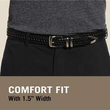 Cinturón trenzado portafolio Cinturón para Hombre - Marrón - Ver 3