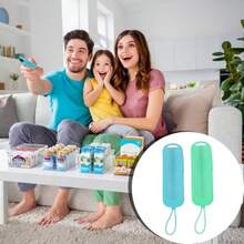 2 piezas Funda de silicona antideslizante y ligera compatible con el control remoto luminoso de Onn Roku - como en la foto - Ver 7