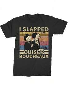 Camisa de acero Magnolias, camiseta vintage I Slapped Ouiser Boudreaux - Negro - Ver 2