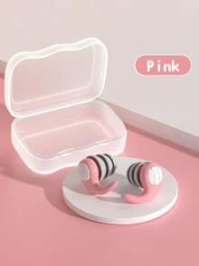 [1 Pair Reusable Sound-Blocking Earplugs] 1 Pair Silicone Earplugs, Comfortable & Durable, Premium Sound-Blocking Earbuds, Reusable For Swimming, Diving, Sleeping & Surfing, Unfragranced, Ear Care Product