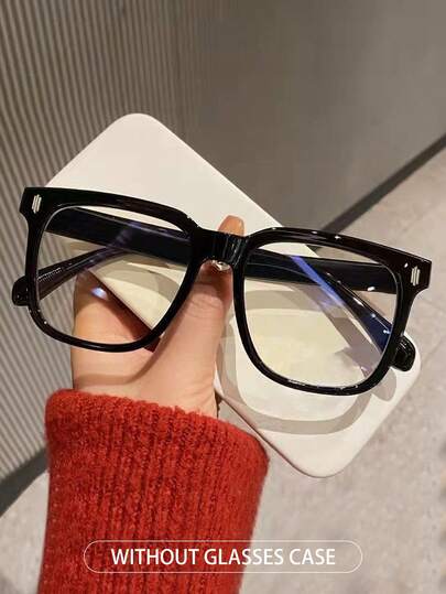 Nuevas gafas de moda con montura cuadrada para mujer, con lentes transparentes personalizadas, de estilo minimalista y chic al estilo Y2K, adecuadas para uso diario y actividades al aire libre