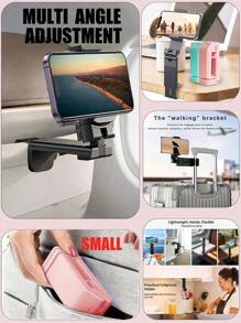1/2pcs Airplane Desktop Cell Phone Holder, Travel Stands 360 Degree Rotating, Foldable & Portable Phone Stand With All Phones, Clip-On Phone Holder, Car Phone Holder, Universal Mount For Travel, Live Streaming, Airplanes Travel Essentials Travel Accessories Vacation Summer Holiday Back To School