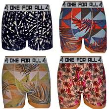 Kit 10 Printed One For All Men's Boxer Briefs With 100% Cotton Lining – Microfiber Polyelastane – Assorted Colors And Prints – Comfortable – Composition 94% Polyester 6% Elastane - Nhiều màu - Xem 7