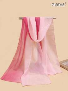 1 件春季新款轻质雪纺印花小围巾/披肩，适合日常使用