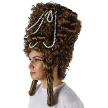 MAdult Women's Baroque French Revolution Queen Marry Wig Premium Breathable Capl Cap Light Brown 7001 - 淺棕色 - 查看 2