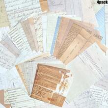 60sheets Vintage Scrapbooking Paper Set Writing Paper Aesthetic Decorative Craft Paper For Journaling Planner Bullet Journals,School Supplies,Back To School