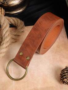 1 件中世纪骑士服装配饰文艺复兴皮带男士时尚皮带腰带适用于连衣裙牛仔裤配金色圆扣