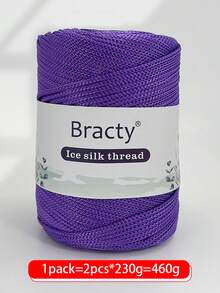 2 Pcs High-Quality Chunky Hollow Yarn - Soft, Durable And Breathable, Suitable For DIY Crochet, Knitting And Sewing Projects - Multifunction Craft Yarn In Various Colors, Total Weight 16.23oz (460g) - Multicolor - View 24