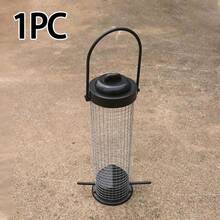 简易户外花园悬挂式喂鸟器，畅销自动蜂鸟喂食器，适用于庭院和野生动物喂食 - 彩色 - 查看 16