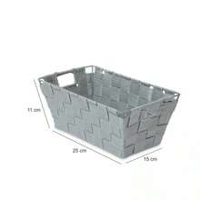 Cesta de almacenamiento de nailon D69 gris claro - Gris - Ver 5