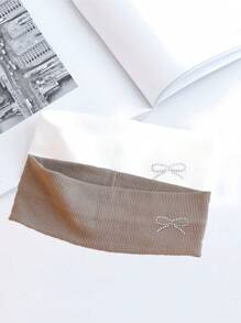 2 Stück Damen Bandana Bella Stil elastische Sporthaarbänder, modische gestrickte Haarbänder für Frauen, saugfähige Haarzubehör