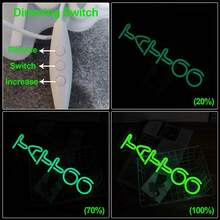 1pc Green Tattoo Neon Sign Wall Decor Neon Light, Dimmable Tattoo Led Sign Beauty Salon Neon Sign, Custom Shop Neon Sign Man Cave Led Sign, USB Business Neon Sign - Green color light - View 9