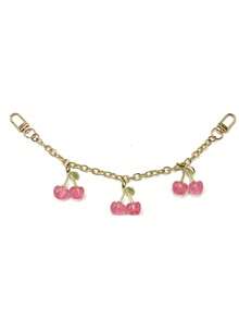 樱桃蝴蝶结吊坠时尚手提包链条肩带延长配件背包装饰