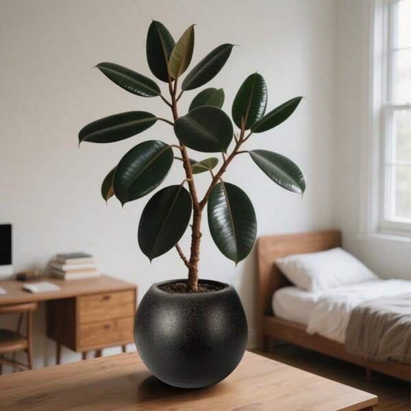1pc, Round Flower Pot, Plastic Material, Home Decoration, Matte Vase, Suitable For Pampas Grass, Rustic Flower Pot, Scandinavian Design, Suitable For Fresh Flowers, Dried Flowers, Living Room, Bedroom, Decorative Ornaments