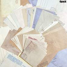 60sheets Vintage Scrapbooking Paper Set Writing Paper Aesthetic Decorative Craft Paper For Journaling Planner Bullet Journals,School Supplies,Back To School