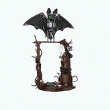 Mechanical Bionic Bat Model Set, Adult Holiday Gift Removable Building Block Set Creative Technology Assembly Building Blocks MOC Style Robot Toy