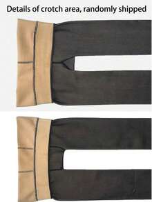 Medias Mujer Negras Espesadas | Alta Cintura, Sexy y Adelgazante Forro de Pelusa Térmica Ultraelástica, ideal para otoño-invierno con diseño minimalista. - Negro - Ver 11