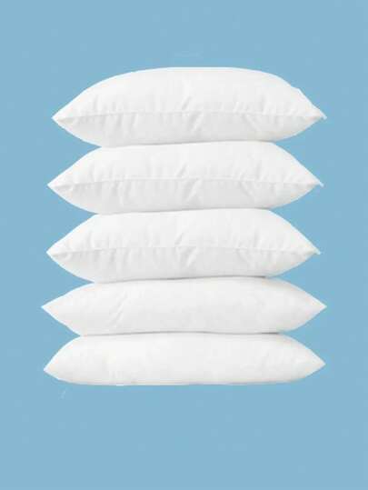 Good Morning 5pcs Nonwoven Sleep Pillows, For Sleeping, Hotel Collection Fluffy Pillows, Medium Ruffled Bed Pillows, With High Quality Fiberfill Pillows, Soft And Comfortable Silicone Pillow All Sizes 50x70, 50x80, 60x60