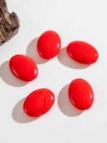 6 件，25 毫米彩色绿松石珠。适合男士和女士制作耳环、项链、手链、发饰、发夹。钥匙链装饰。打造您独特的魅力珠宝。手工艺品和日常礼物。DIY 装饰部件。