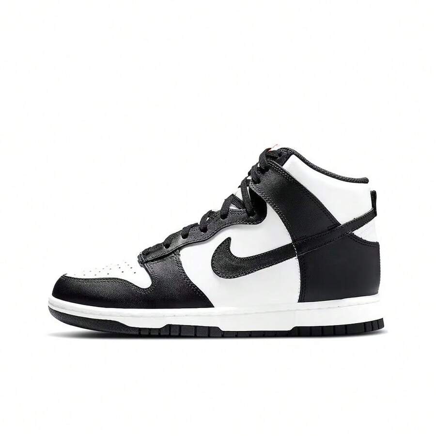 Nike Dunk Low High-Top Sneakers, Women's, Black And White, Panda Design - Black and White - View 1