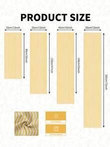 1 pieza Camino de mesa a rayas amarillo vibrante y blanco, mantel rectangular texturizado, adecuado para mesa de comedor, mesa de centro, decoración del hogar - Durable decoración de cocina y comedor, decoración de mesa - Amarillo - Ver 4