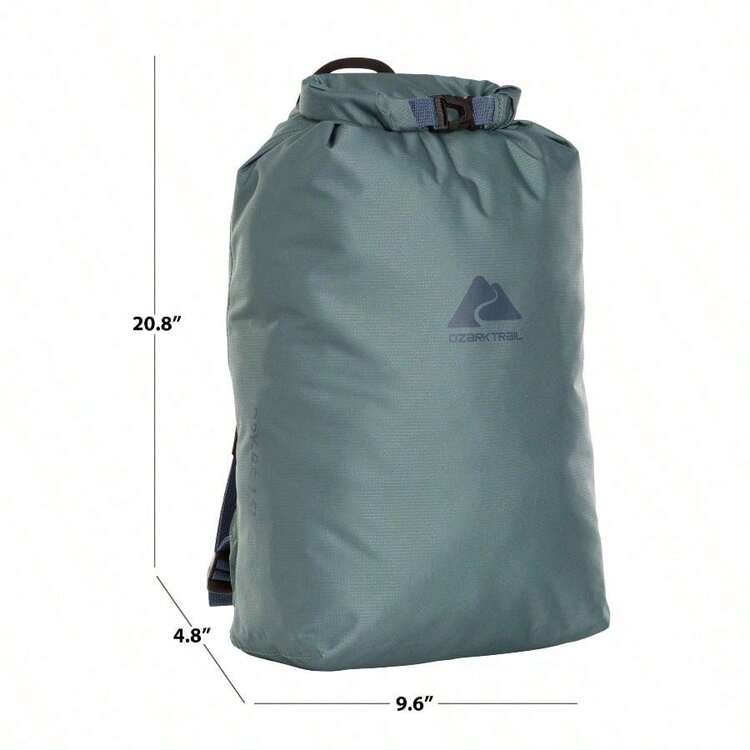 Ozark Trail 15L Waterproof Backpack, Forest Green, Unisex, Adult - Rừng xanh - Xem 8