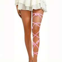 2 Peças Envoltórios de Perna em Formato de Arco para Mulheres, Acessórios para Festival Rave, Fantasia Sexy para Show de Música, Traje de Clube