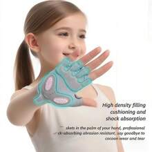 Guantes deportivos para niños para exteriores, para el verano, de 3 a 9 años, agarre antideslizante, adecuados para gimnasia, patinaje en línea, ciclismo
