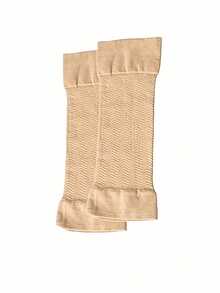 1/2 对压缩手臂和手腕套 - 肘部支撑，适合瑜伽、健身和日常穿着 - 透气尼龙材质，混合颜色，手臂收紧袖子|透气面料