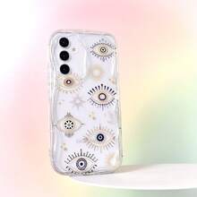 1 件可爱眼睛 & 星星 & 月亮图形简约复古宗教星座欧盟/美国经典时尚简约透明 3D 波浪边缘全覆盖防摔手机壳兼容三星 Galaxy S24/S23/S22/S21/A02/A03/A04/A05/A10S/A20S/A21S/A11/A12/A13/A14/A15/A22/A23/A24/A25/A30/A31/A32/A33/A34/A35/A50/A51/A52/A53/A54/A55/A71/A72/A73/Plus/Ultra/S20FE/FE/S 防水防震防刮 - 彩色 - 查看 3