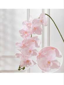 1/3 piezas -70cm Orquídea Phalaenopsis artificial, Tallo de orquídea de toque real de cabeza grande y colorida, Corona de orquídea artificial de estilo clásico, Orquídea Phalaenopsis de seda decorativa, Ramas de flores artificiales para decoración del hogar, Decoración de boda blanca, Decoración de Pascua, Decoración del Día de la Madre, Decoración del Eid al-Adha