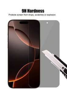 6 In 1 (3 Screen Protectors + 3 Camera Lens Films) Apple Full Screen Anti-Peep Privacy Tempered Glass Film Compatible With Iphone 16 Pro Max (6.9 Inches) Anti-Peep Private Tempered Glass Film Privacy Screen Protector For 16 16 Pro 16 Plus 15 Pro Max 15 15 Pro 15 Plus 14 Pro Max 14 14pro 14 Plus 13 Pro Max 13 13 Pro 12 11 Camera Lens Protective Film [Does Not Affect ], 9H Hardness, Scratch-Resistant