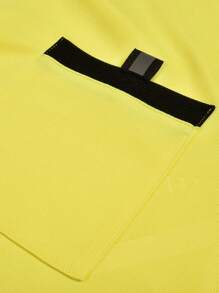 Men's Sport Referee Uniform, Football, Badminton, Table Tennis Training, Running Comfortable Sport Pocket Shirt, Breathable Short Sleeve T-Shirt