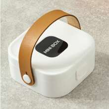 1 Jewelry Box With Mirror, Small Jewelry Box, Portable Travel Jewelry Box, Storage Box For Rings And Earrings