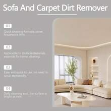 JUE FISH 100ml Household Stain Remover Spray, Gentle Cleaner For Carpet, Sofa, Leather Surface