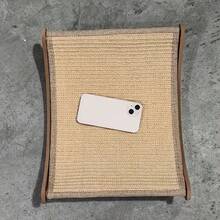 High-Quality Wooden Cat Scratching Post With Curved Cat Bed - Sturdy Furniture Protector, Durable Velvet Material, Easy Assembly, Space Saving Design, Including Replacement Pads & Claw Care Accessories - Essential For Indoor Cats - Multicolor - View 8