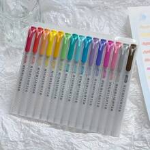 beizhixin Doppelköpfiger fluoreszierender Stift, Retro Marker Stift, Makronen Farbe Markerstift, hell farbiger Stift für Studenten, Schlüssel, Buchhaltung