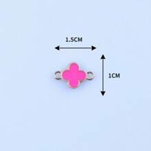 10 peças/conjunto Estilo Coreano Trevos de Liga Pingente de Óleo DIY Brincos Pulseira Encantos Feitos à Mão, Adequado Para Amigos/Família/Professores/Amantes/Homens e Mulheres/Aniversário/Reunião/Presente Perfeito/Festa
