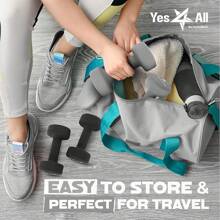 Yes4All Juego de Mancuernas de Mano Recubiertas de Neopreno de 2 Piezas Múltiples Opciones de Peso 15 Colores Antideslizantes Hexagonales - 18 libras - Ver 9